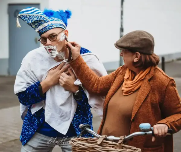 16Shave Lucia Nass mit Radfahrerin